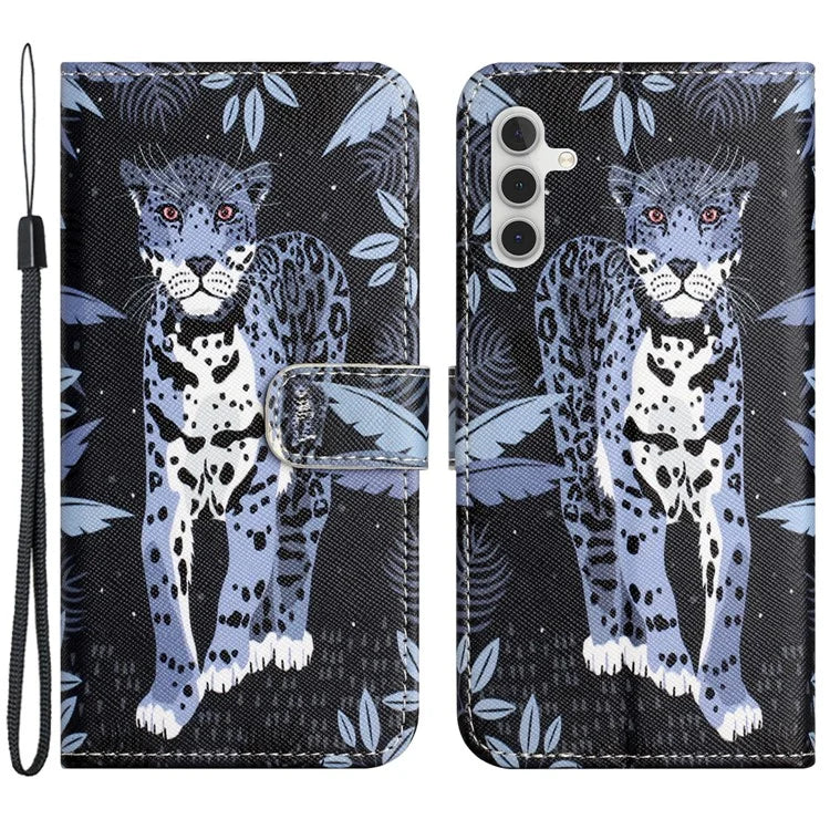 For Samsung Galaxy A15 5G Leather Case Pattern Printing Protective Wallet Phone Cover