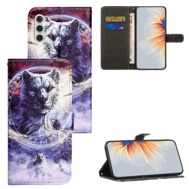 For Samsung Galaxy A15 5G Leather Case Pattern Printing Protective Wallet Phone Cover
