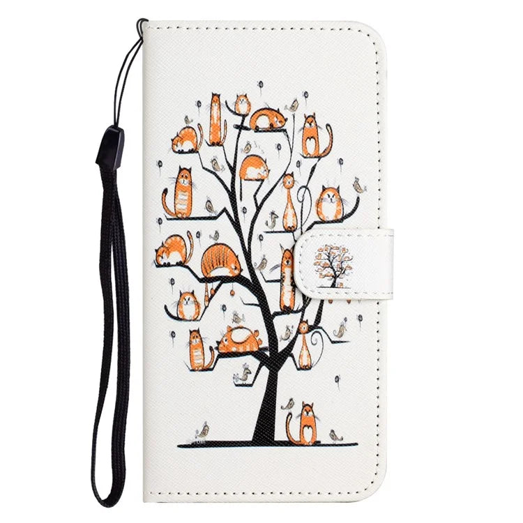 For Samsung Galaxy A15 5G Leather Case Pattern Printing Protective Wallet Phone Cover