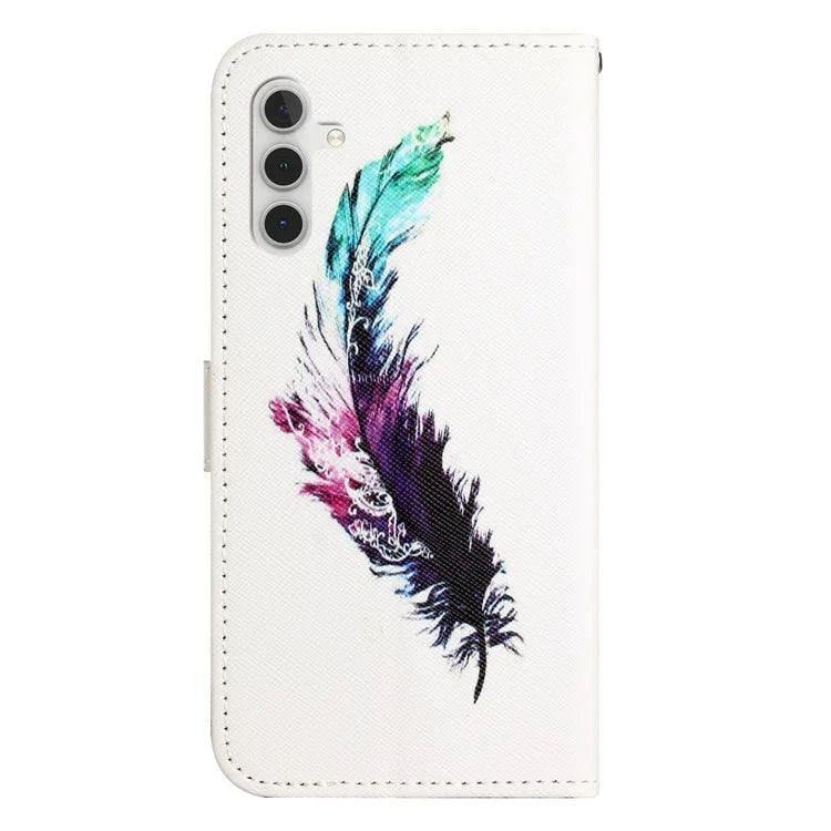 For Samsung Galaxy A15 5G Leather Case Pattern Printing Protective Wallet Phone Cover
