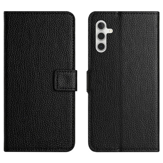 For Samsung Galaxy A15 5G Case Litchi Texture Leather Phone Cover with Wallet