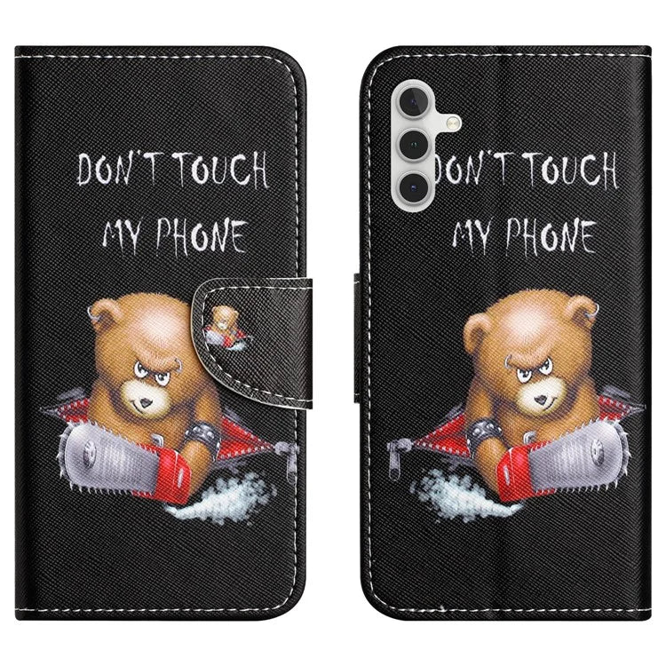 For Samsung Galaxy A15 5G Case Pattern Printing PU Leather Flip Cover with Wallet