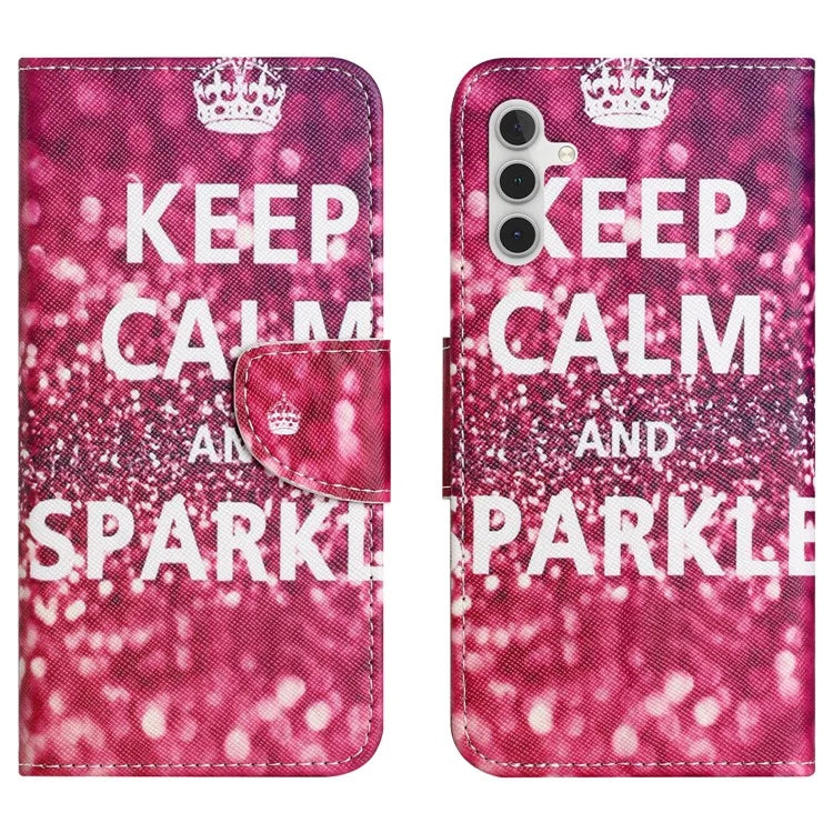 For Samsung Galaxy A15 5G Case Pattern Printing PU Leather Flip Cover with Wallet