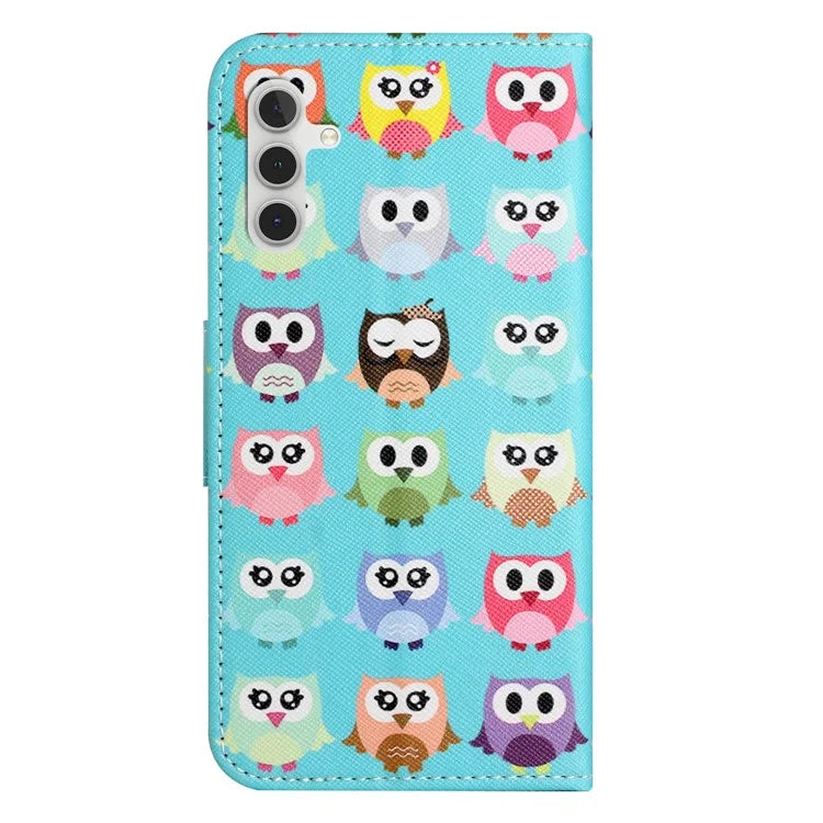 For Samsung Galaxy A15 5G Case Pattern Printing PU Leather Flip Cover with Wallet