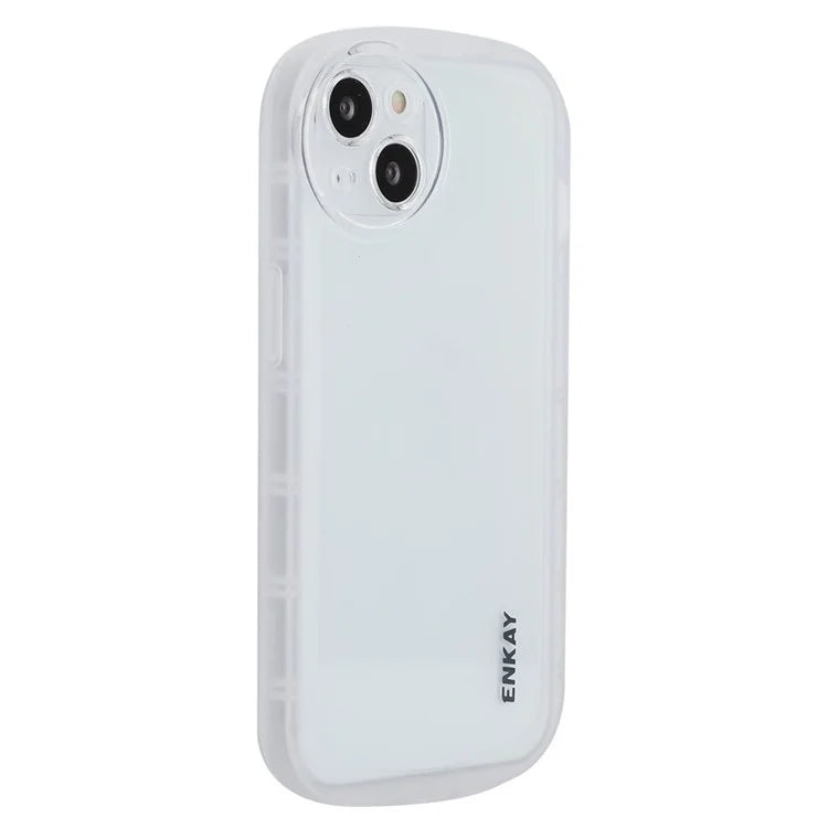 ENKAY HAT PRINCE For iPhone 15 Matte Phone Case TPU Four Corners Protective Cover