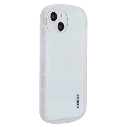 ENKAY HAT PRINCE For iPhone 15 Matte Phone Case TPU Four Corners Protective Cover