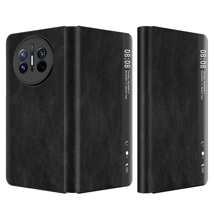 For Huawei Mate X5 Leather Case View Window Auto Wake / Sleep Phone Cover