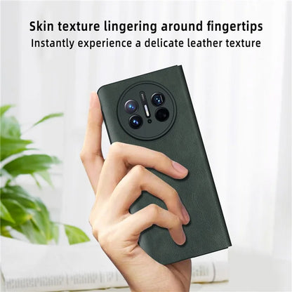 For Huawei Mate X5 Leather Case View Window Auto Wake / Sleep Phone Cover
