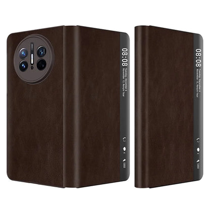 For Huawei Mate X5 Leather Case View Window Auto Wake / Sleep Phone Cover