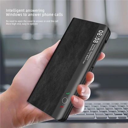 For Huawei Mate X5 Leather Case View Window Auto Wake / Sleep Phone Cover