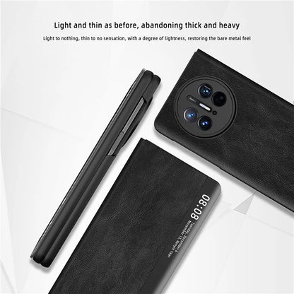 For Huawei Mate X5 Leather Case View Window Auto Wake / Sleep Phone Cover
