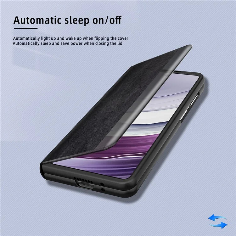 For Huawei Mate X5 Leather Case View Window Auto Wake / Sleep Phone Cover