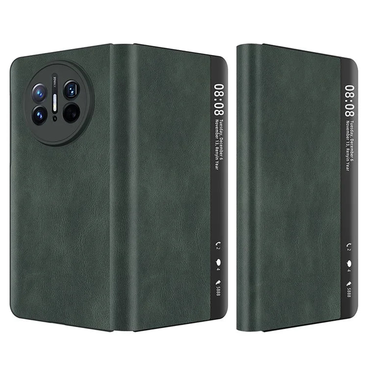 For Huawei Mate X5 Leather Case View Window Auto Wake / Sleep Phone Cover