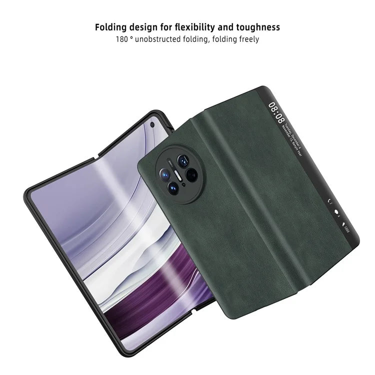 For Huawei Mate X5 Leather Case View Window Auto Wake / Sleep Phone Cover