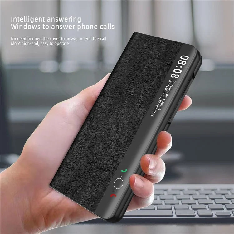 For Huawei Mate X5 Leather Case View Window Auto Wake / Sleep Phone Cover