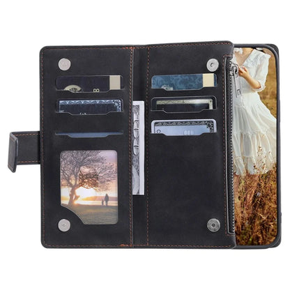 For Samsung Galaxy A05s 4G Case PU Leather Phone Shell Rhombus Texture Zipper Wallet with Strap