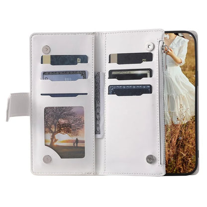 For Samsung Galaxy A05s 4G Case PU Leather Phone Shell Rhombus Texture Zipper Wallet with Strap