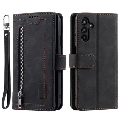 For Samsung Galaxy A05s 4G Cell Phone Case 9 Card Slots Phone Cover Zipper Leather Wallet