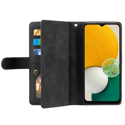 For Samsung Galaxy A05s 4G Cell Phone Case 9 Card Slots Phone Cover Zipper Leather Wallet