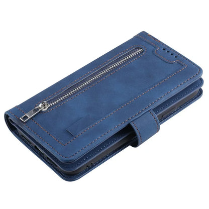 For Samsung Galaxy A05s 4G Cell Phone Case 9 Card Slots Phone Cover Zipper Leather Wallet