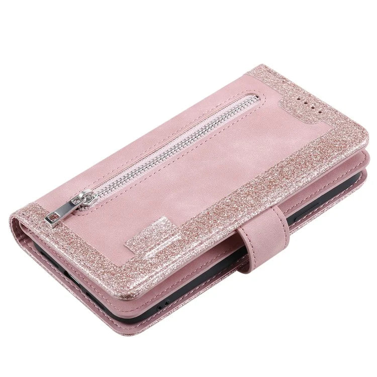 For Samsung Galaxy A05s 4G Cell Phone Case 9 Card Slots Phone Cover Zipper Leather Wallet