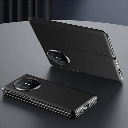 For Huawei Mate X5 Case View Window PU Leather Folding Phone Cover