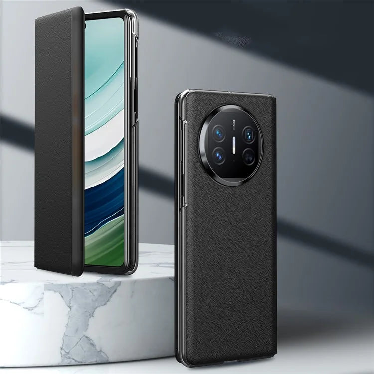 For Huawei Mate X5 Case View Window PU Leather Folding Phone Cover