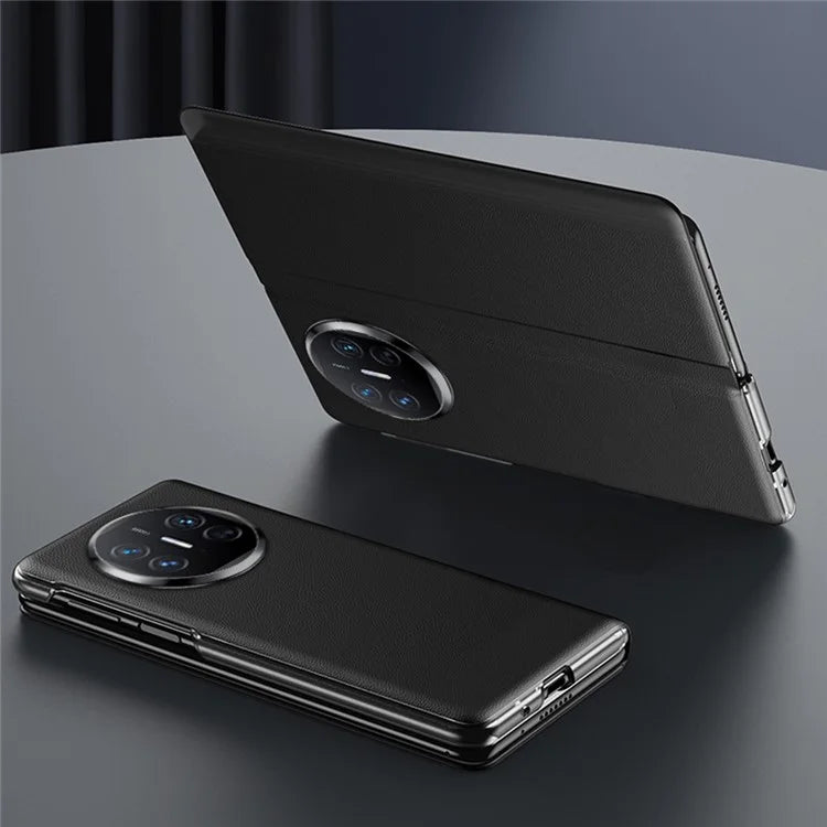 For Huawei Mate X5 Case View Window PU Leather Folding Phone Cover