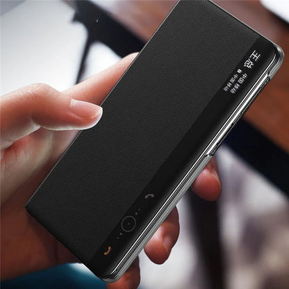 For Huawei Mate X5 Leather Case View Window Kickstand Phone Cover