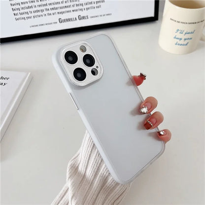 For iPhone 15 Pro Case TPU+PC Slim Cover Cellphone Protective Case