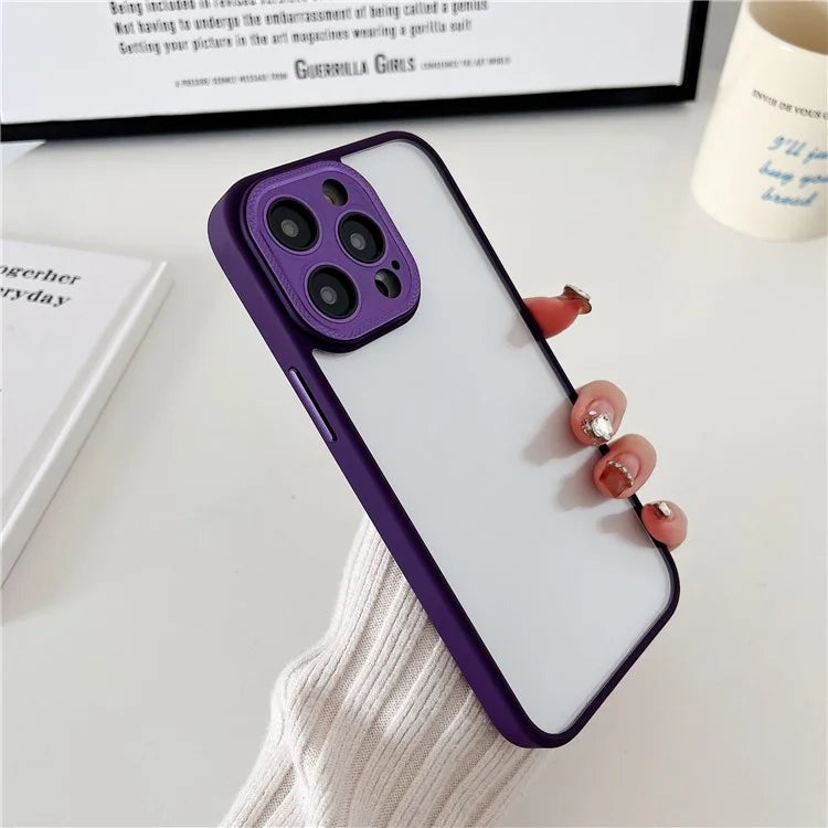 For iPhone 15 Pro Case TPU+PC Slim Cover Cellphone Protective Case