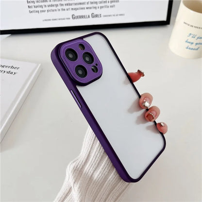 For iPhone 15 Pro Case TPU+PC Slim Cover Cellphone Protective Case