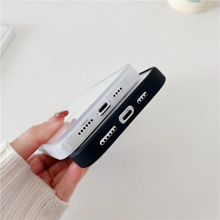 For iPhone 15 Pro Case TPU+PC Slim Cover Cellphone Protective Case