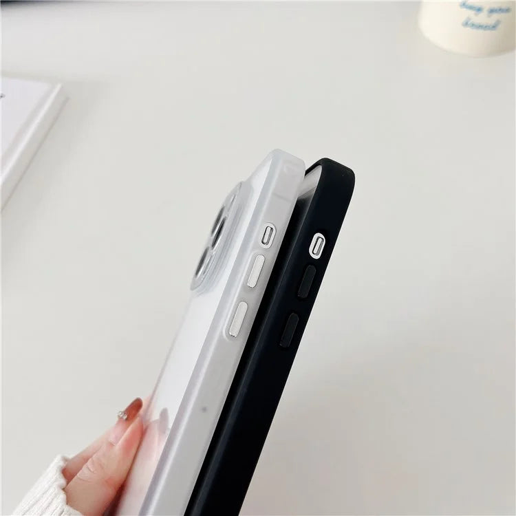 For iPhone 15 Pro Case TPU+PC Slim Cover Cellphone Protective Case