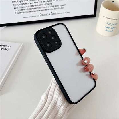 For iPhone 15 Pro Case TPU+PC Slim Cover Cellphone Protective Case
