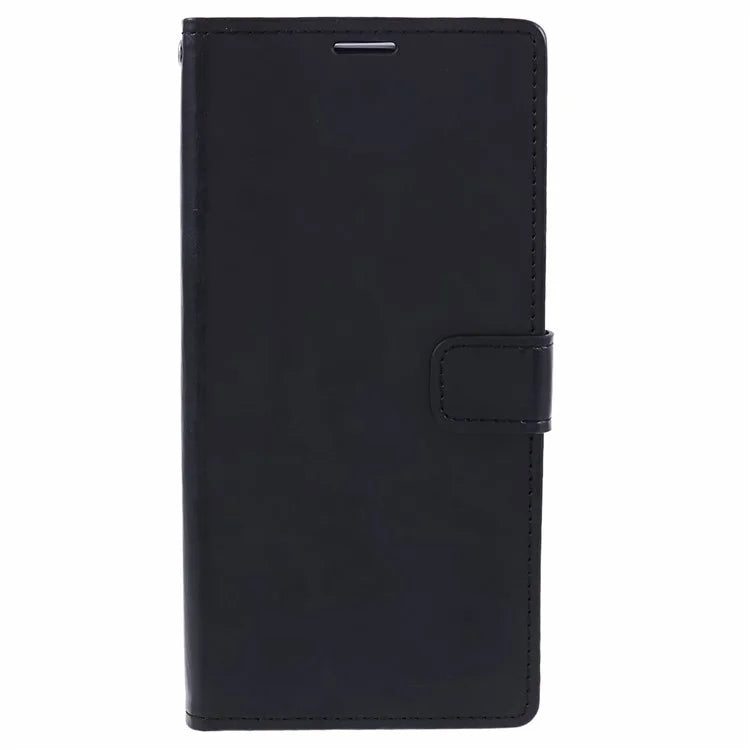MERCURY GOOSPERY Blue Moon for iPhone 15 Plus Case PU Leather Cover Flip Shell