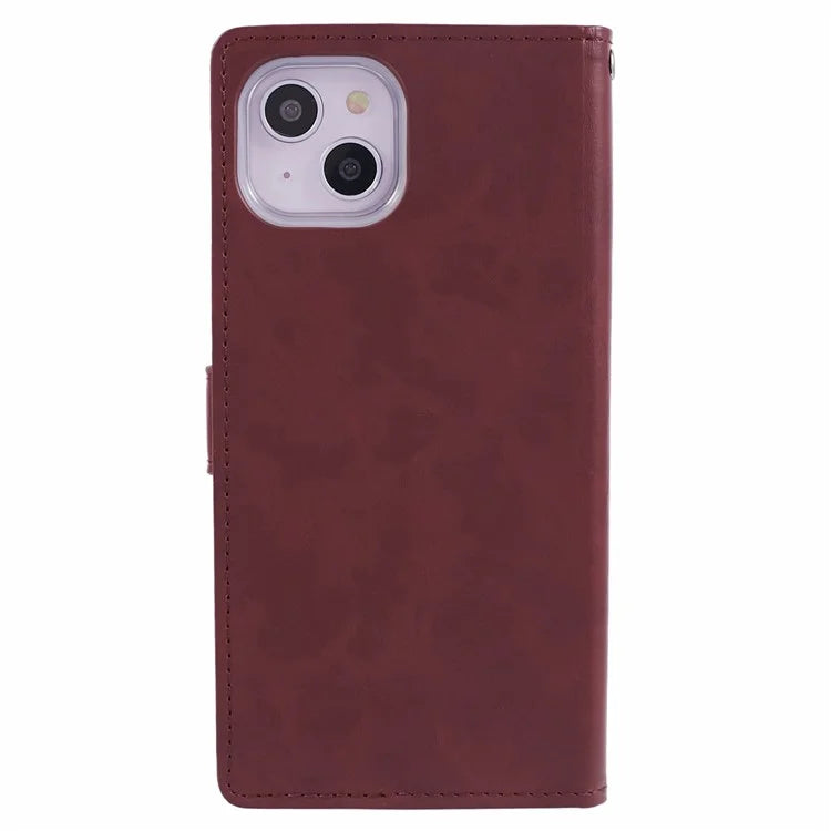 MERCURY GOOSPERY Blue Moon for iPhone 15 Plus Case PU Leather Cover Flip Shell