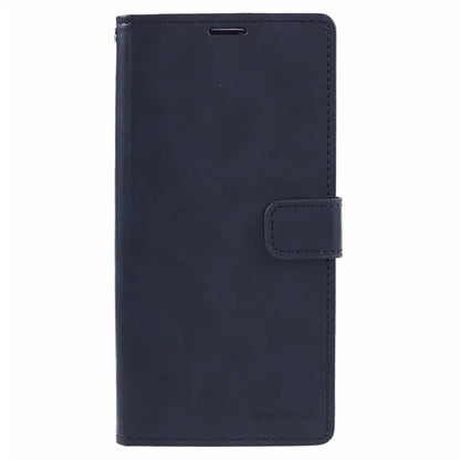 MERCURY GOOSPERY Blue Moon for iPhone 15 Plus Case PU Leather Cover Flip Shell