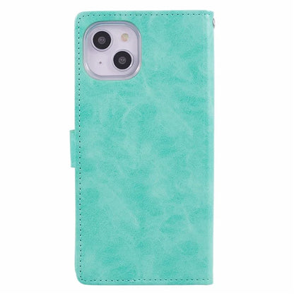 MERCURY GOOSPERY Blue Moon for iPhone 15 Plus Case PU Leather Cover Flip Shell