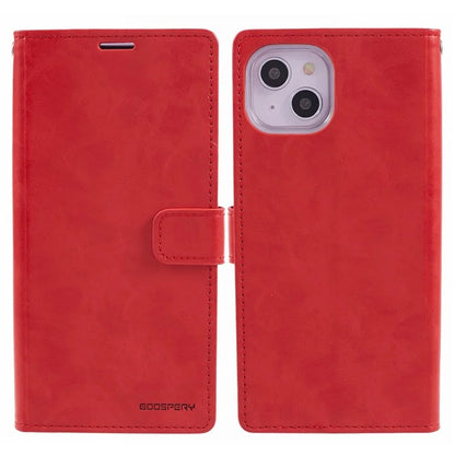 MERCURY GOOSPERY Blue Moon for iPhone 15 Case Drop Proof PU Leather Cover