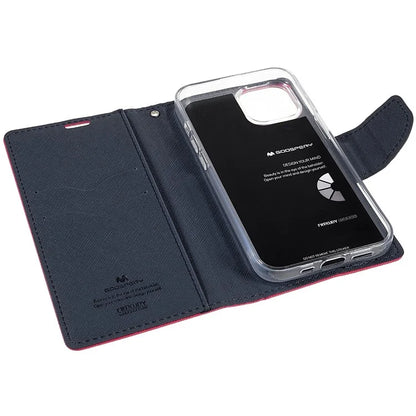 MERCURY GOOSPERY For iPhone 15 Plus Case Splicing Color Wallet Stand Leather Cover