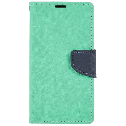 MERCURY GOOSPERY For iPhone 15 Plus Case Splicing Color Wallet Stand Leather Cover