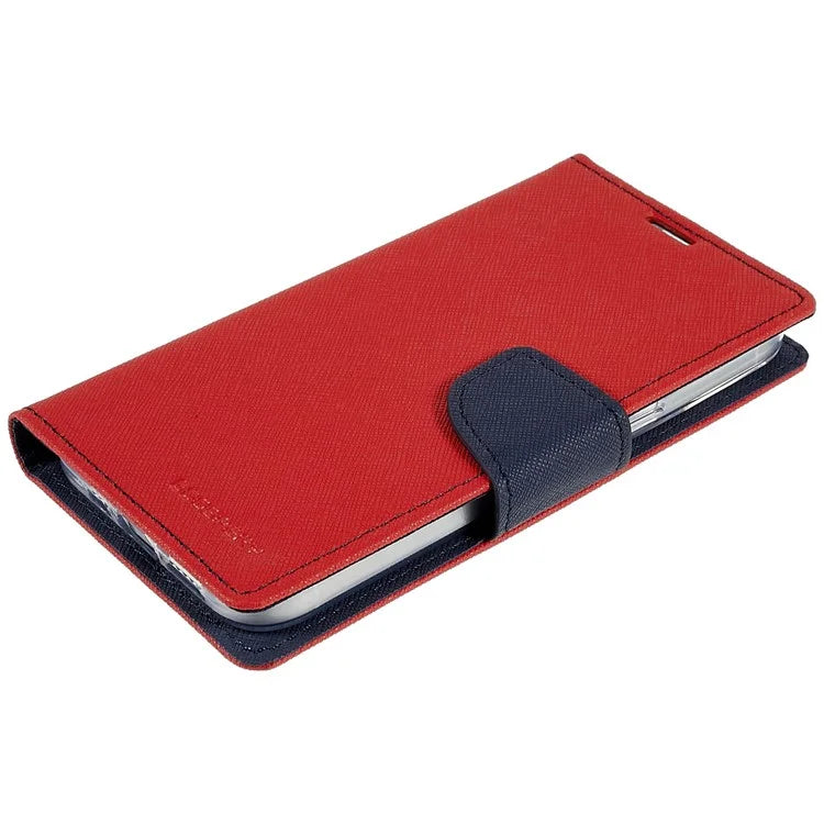 MERCURY GOOSPERY For iPhone 15 Plus Case Splicing Color Wallet Stand Leather Cover