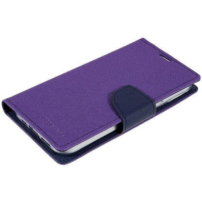 MERCURY GOOSPERY For iPhone 15 Plus Case Splicing Color Wallet Stand Leather Cover