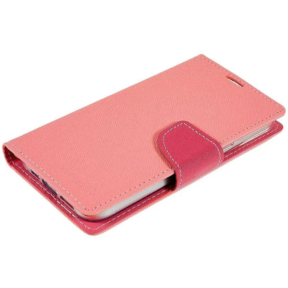 MERCURY GOOSPERY For iPhone 15 Plus Case Splicing Color Wallet Stand Leather Cover