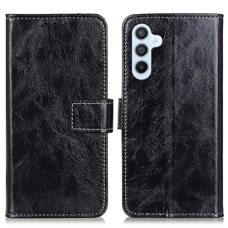 For Samsung Galaxy A15 4G Case Wallet Stand Shockproof Retro Texture PU Leather Phone Cover