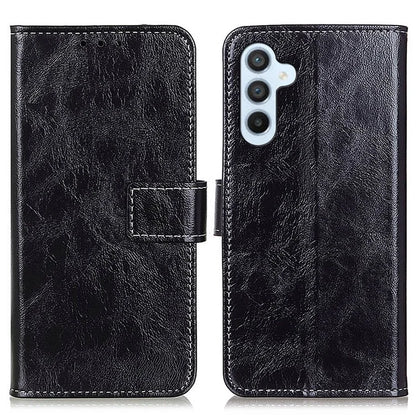 For Samsung Galaxy A15 4G Case Wallet Stand Shockproof Retro Texture PU Leather Phone Cover