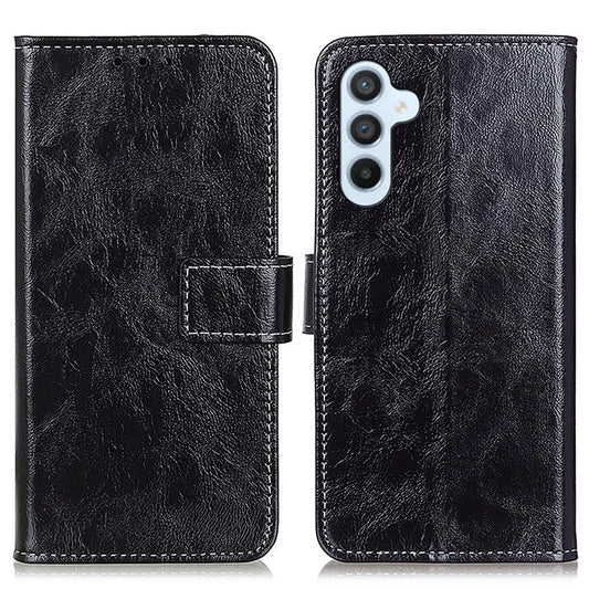 For Samsung Galaxy A15 4G Case Wallet Stand Shockproof Retro Texture PU Leather Phone Cover