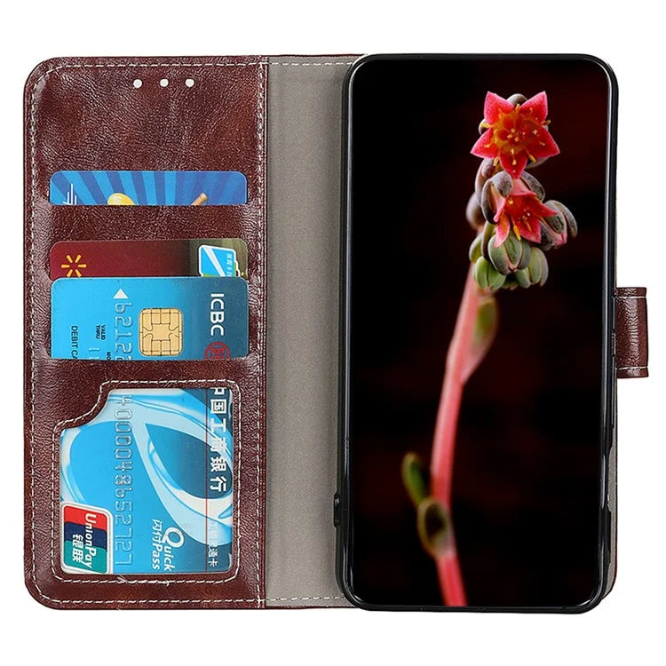 For Samsung Galaxy A15 4G Case Wallet Stand Shockproof Retro Texture PU Leather Phone Cover