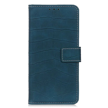 For Samsung Galaxy A15 4G Case Leather Wallet Cover Stand Crocodile Texture Phone Shellish Green
